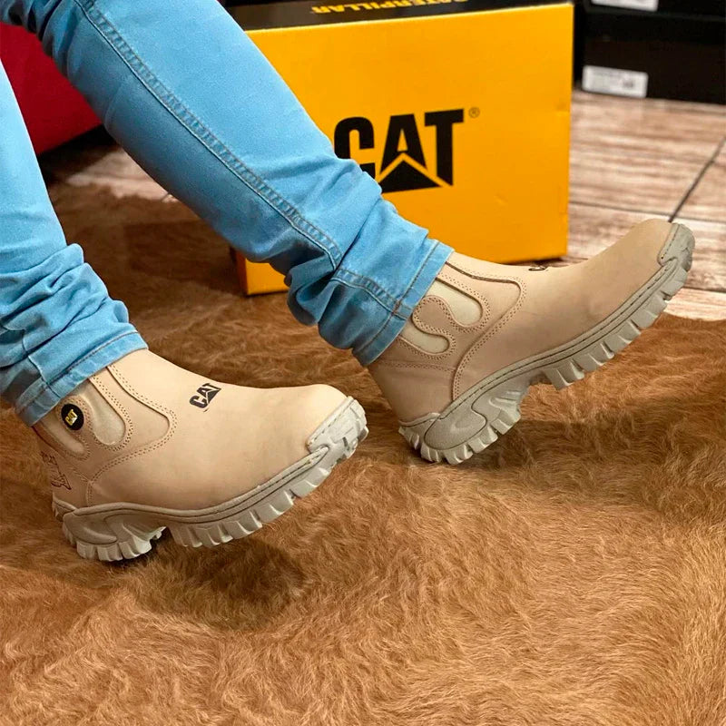 Bota Caterpillar + Palmilha Ortopédica + 4 Brindes: Copo, Carteira, Cinto e Chapéu. (Últimos dias de promoção)