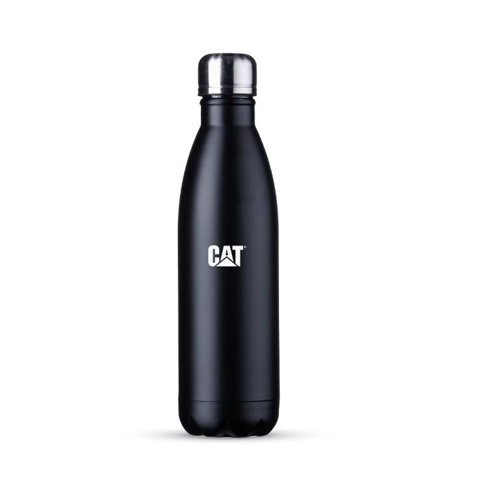 GARRAFA AÇO INOX FOSCO 750ML - CAT - PRETA