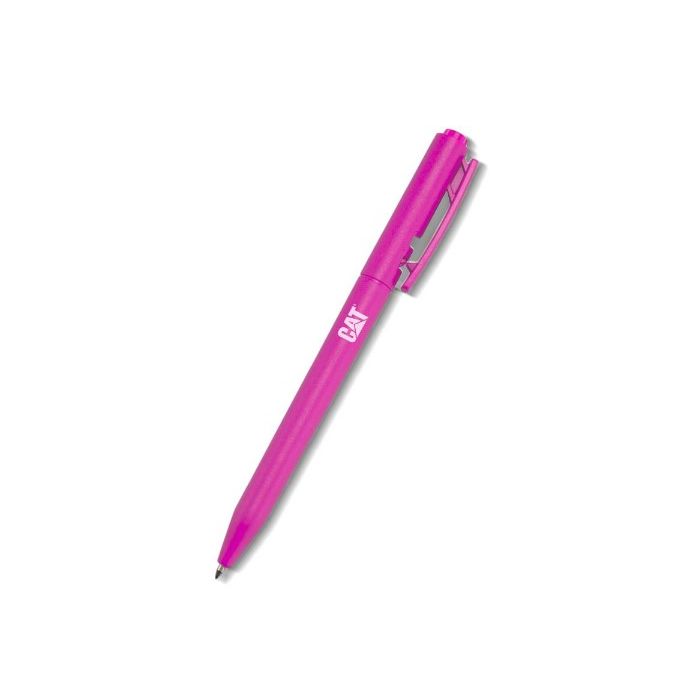 CANETA PLÁSTICA - CAT - ROSA